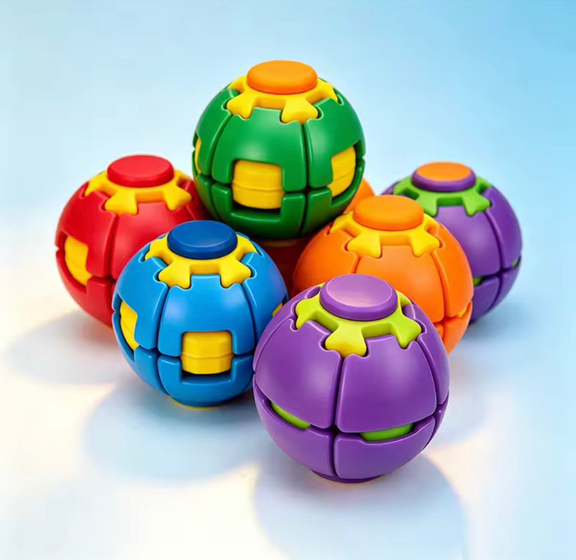 Press & Spin 3D Spinning Fidget Ball