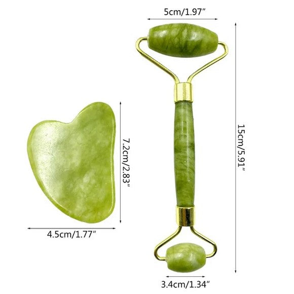 Jade Roller Gua Sha Set