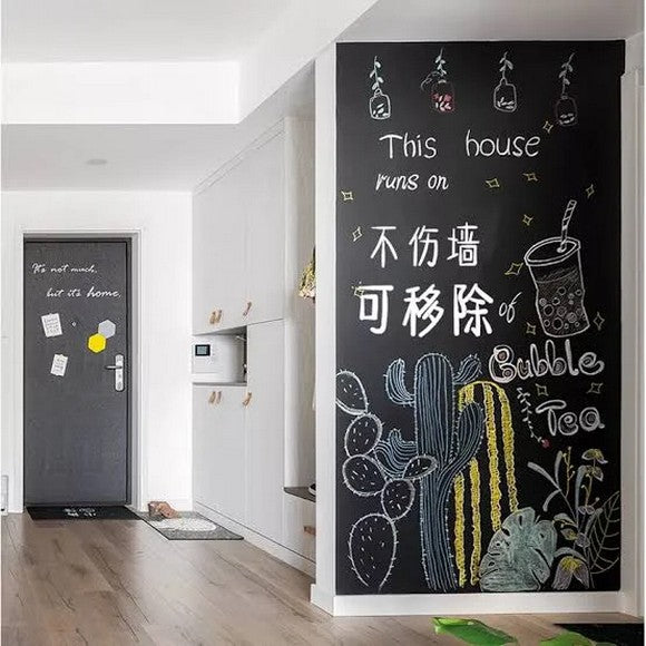 Large Black Board Sticker Large Chalkboard Wallpaper