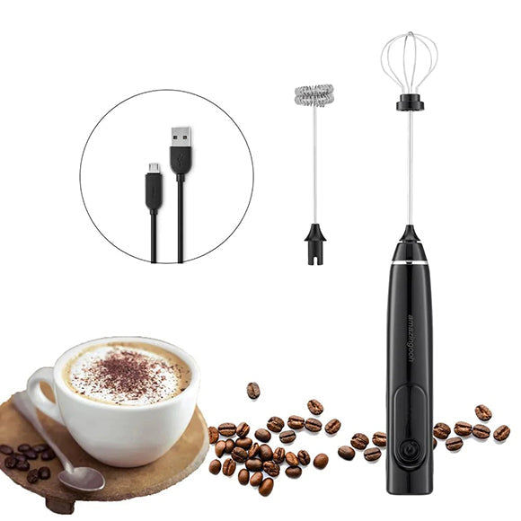 Rechargeable Electric Coffee Mixer