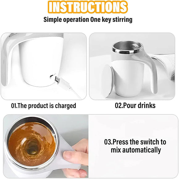 Self Stirring Mixing Mug