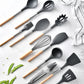 12 Pcs Silicone Cooking Utensils Set With Bucket