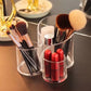 Transparent 3 Grid Makeup Brush Holder