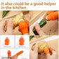 Thumb Knife Finger Silicone Thumb Cutter-Kitchen Set Knife,(pack of 2)Finger Thumb Cutter Silicone Kitchen Use,Quickly Cutting Protector Fruit And Vegetable Picker (Stainless Steel,)