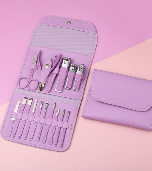 16 PCs Nail Clipper Manicure & Pedicure Kit