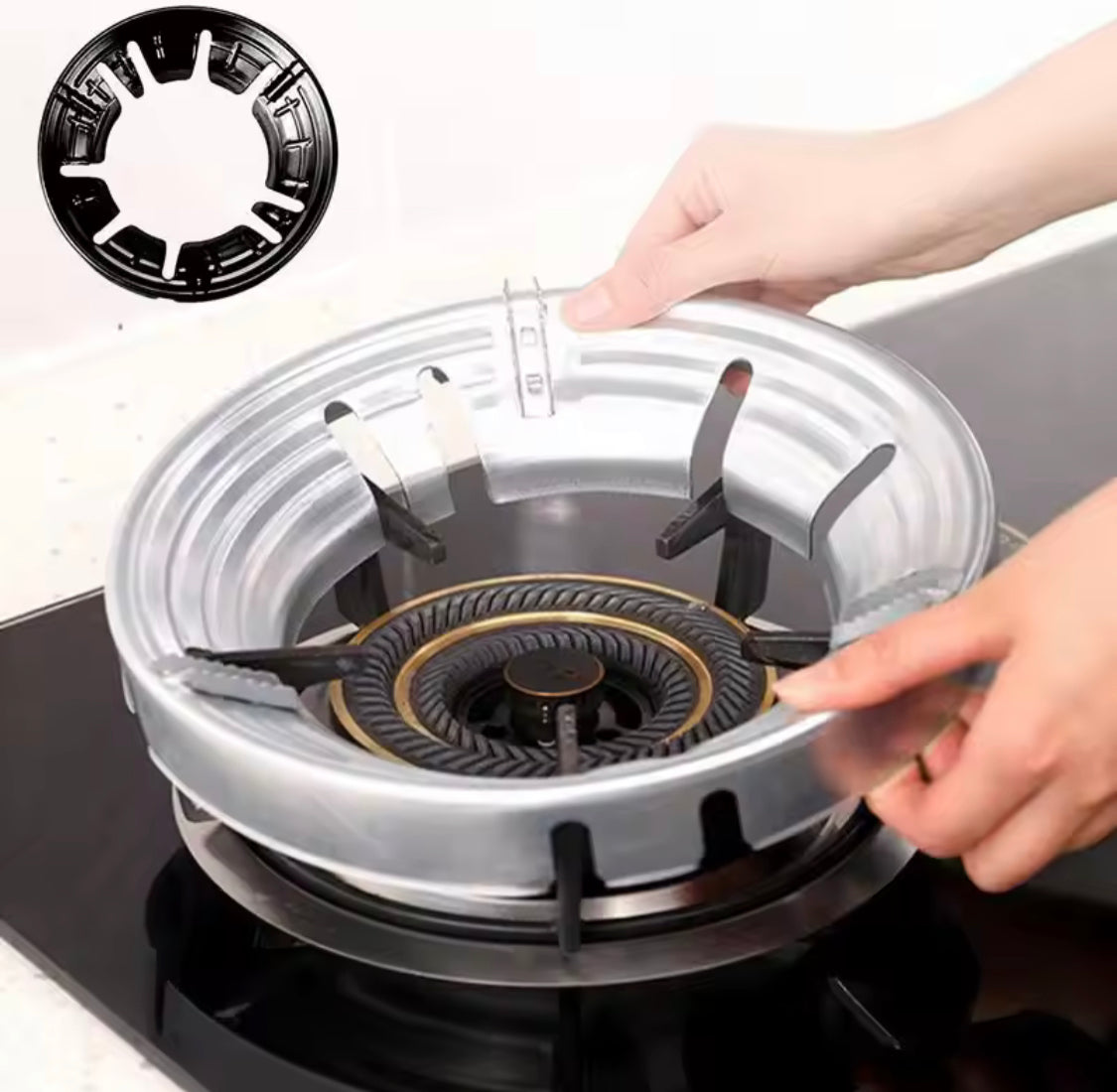 Universal Fire Gas Stove Cover, Energy Saving Wind Shield
