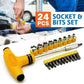 24 Pcs of Socket and Bits Set