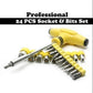 24 Pcs of Socket and Bits Set