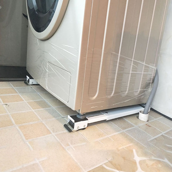 2 Pcs Drum Pad Washing Machine Refrigerator Mobile Base Stand Bracket Multi-Function Washing Machine Base