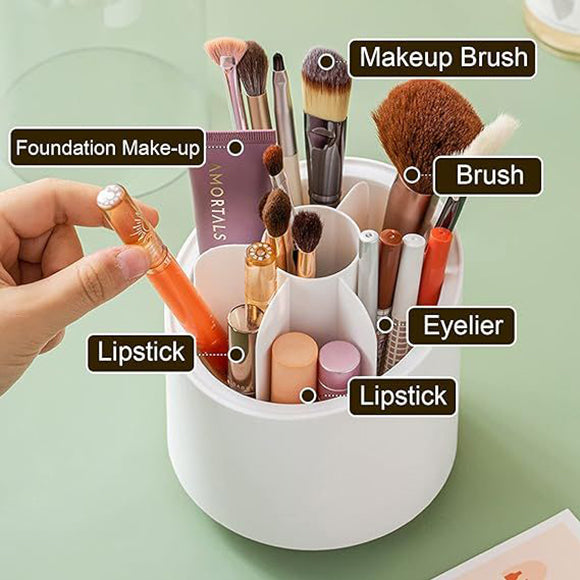 360 Rotating Makeup Brush Holder