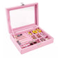 Jewelry Organizer Display Storage Box & Glass