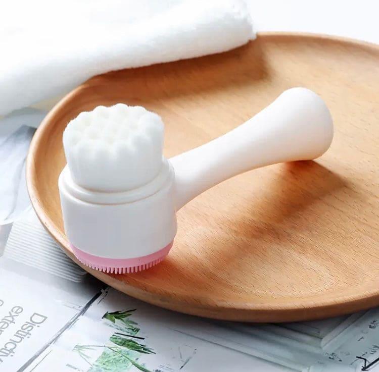 Double Sided Silicone Facial Cleanser Brush for Deep Cleansing and Exfoliation