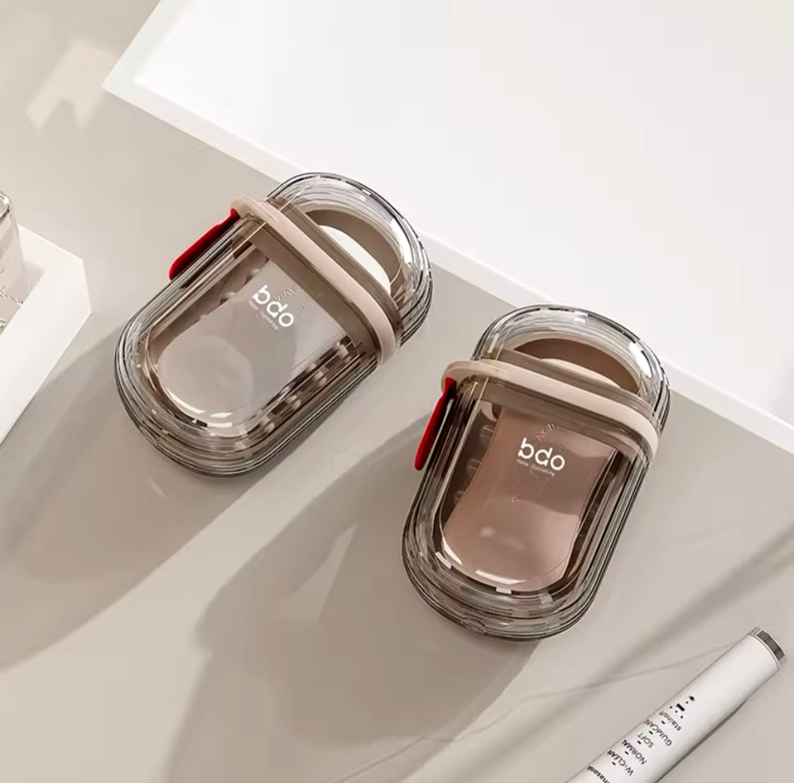 Portable Travel Soap Dish With Drain Water