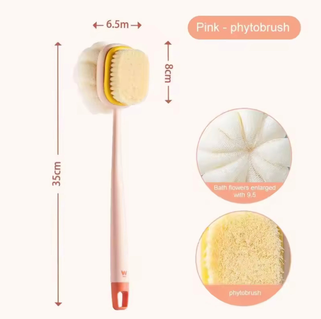 Double Sided Back Scrubbing Brush