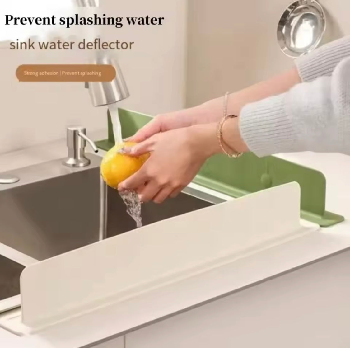 Silicone Sink Splash Guard with Suction Cup