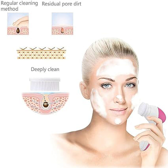 5 In 1 Face Massager Facial Cleanser Skin Care Treatment