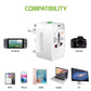Multifunctional Electric Adapter, All In One Travel Adapter, World Travel Power Adapter