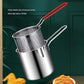 Deep Frying Strainer and Oil Basket With Fryer Tong