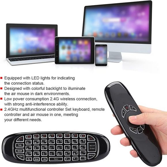 Air Mouse Remote 2.4G Mini Keyboard for Android Smart TV Box
