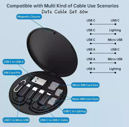 5 IN 1 Data Fast Charging Cable set