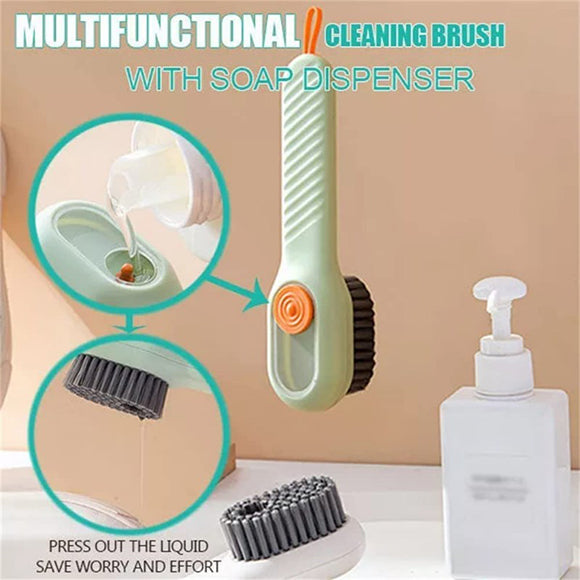 Cleaning Brush With Soap Dispenser