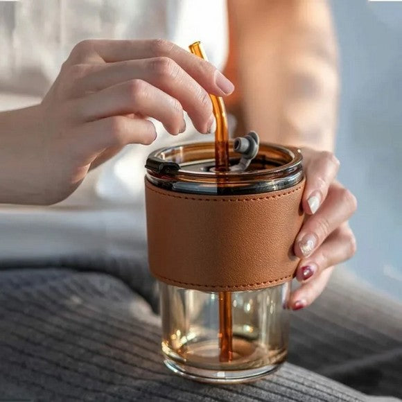 Creative Mug with Straw Lid 400ML
