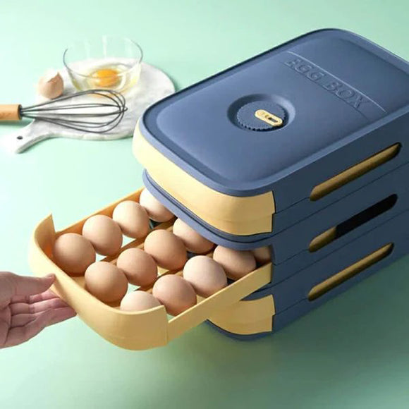 Drawer Type Egg Storage Box with Lid