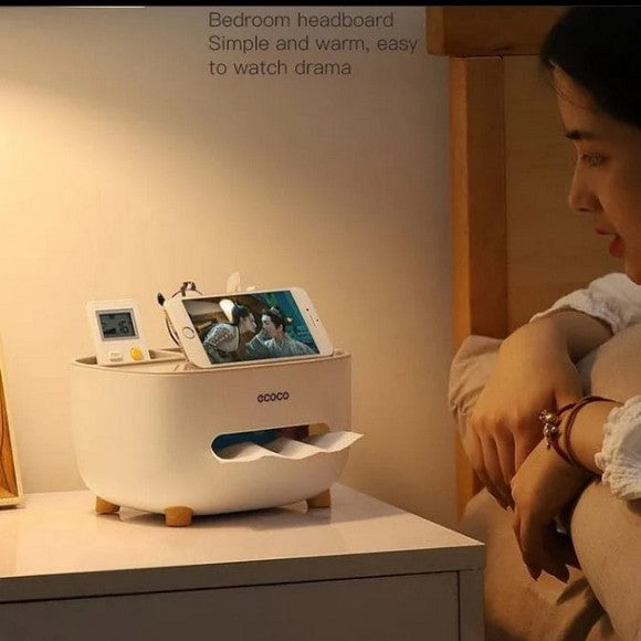 Ecoco Tissue Box Holder Multifunction