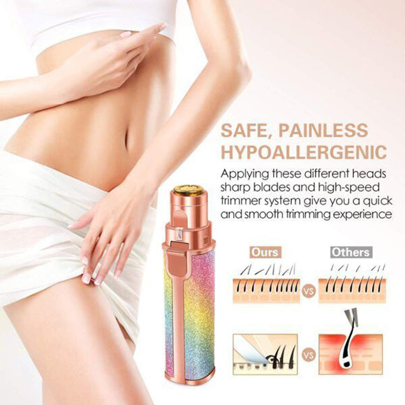 Flawless 2in1 Eyebrow Trimmer And Hair Remover For Women