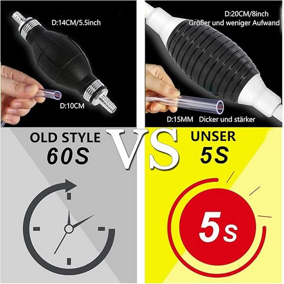 Hand Pump Water Diesel Suction Pump 2m