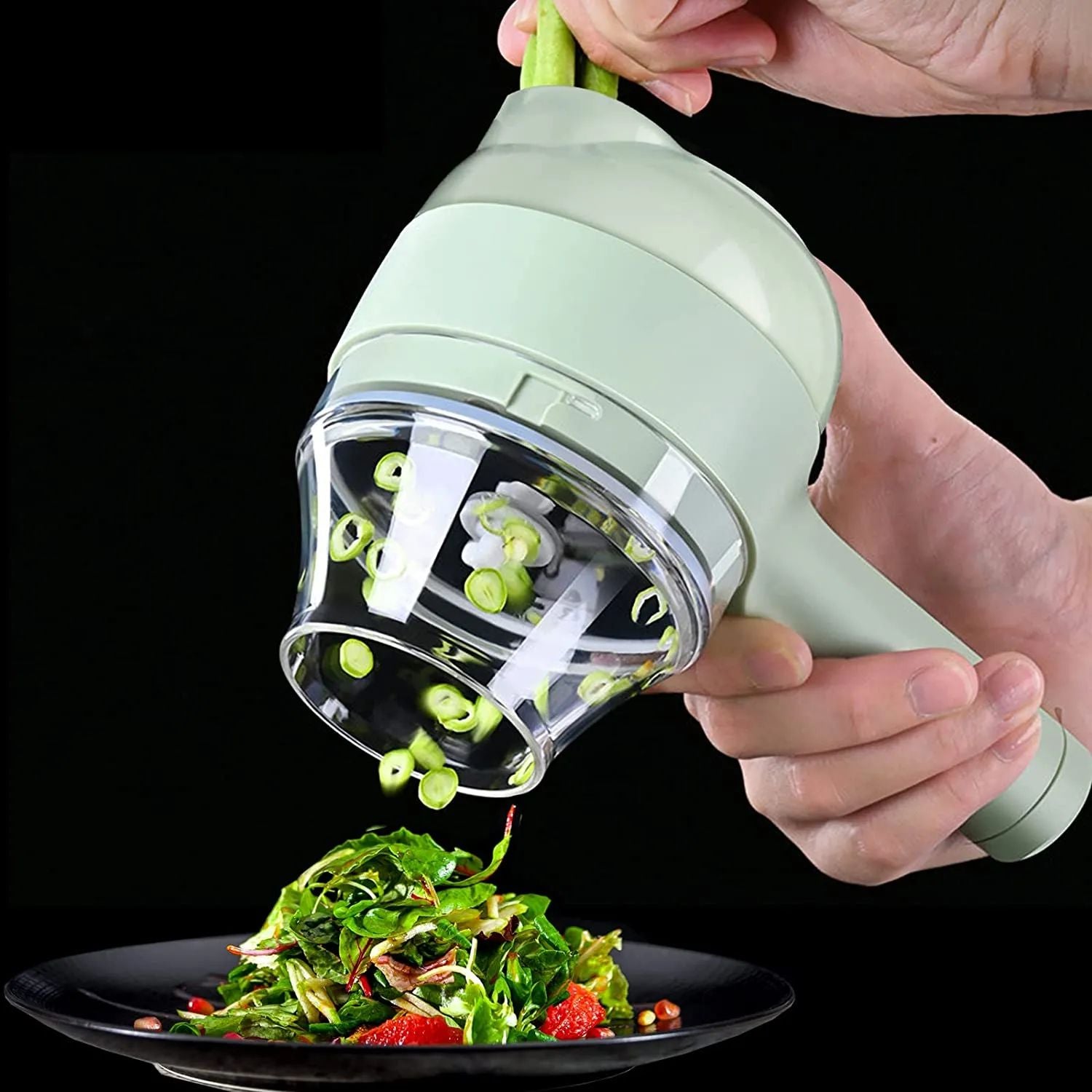 Handheld Electric Chopper Vegetable Cutter Set Food Chopper Multifunct ...