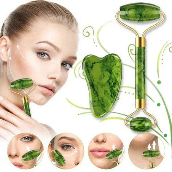 Jade Roller Gua Sha Set