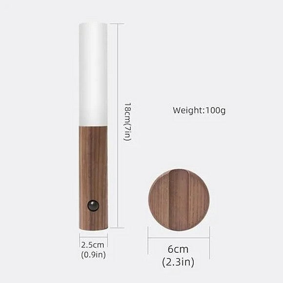 LED Wood Night Light Motion Sensor