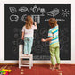 Large Black Board Sticker Large Chalkboard Wallpaper