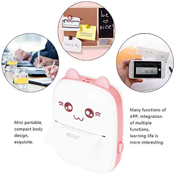 Mini Portable Pocket Thermal Printer Wireless Bluetooth Printer Printing Machine 57mm