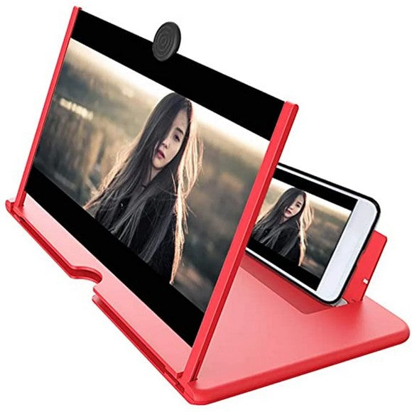 Mobile Phone Screen Magnifier Amplifier with Holder Stand