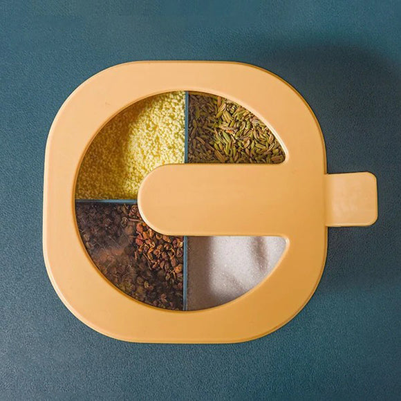 Modern Spice Kit 1000ml - 4 Grid Spice Jar