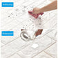 Pack of 4 PVC 3D Moistureproof Background Wall Brick Sheet (70×77 Cm)