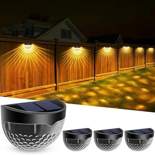 Pack Of 4 Waterproof Solar LED Wall Light Outdoor