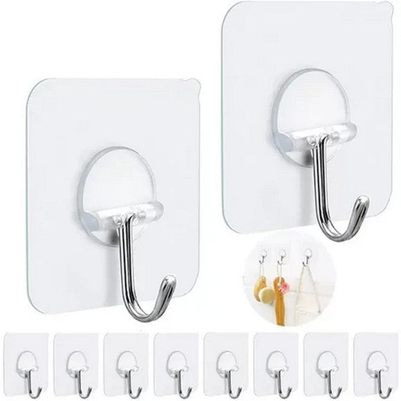 (Pack of 30) Adhesive Wall Hooks