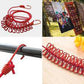 Portable Elastic Clothes Rope with Clips