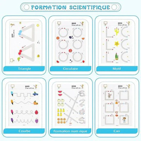 Reuseable Activity Book 64 Pcs