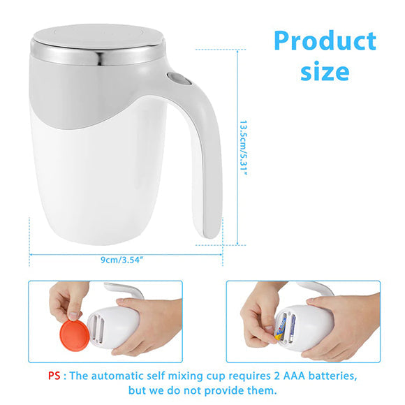 Self Stirring Mixing Mug