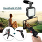 Video Vlogging Kits with Microphone LED Fill Light & Mini Tripod