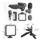 Video Vlogging Kits with Microphone LED Fill Light & Mini Tripod