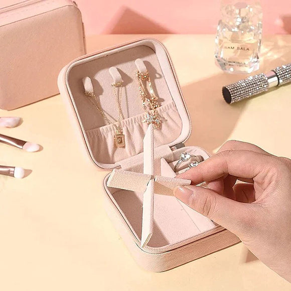 Zipper Portable Jewellery Box