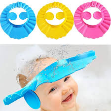 Baby Shower Cap - Pack of Two, Protects Eyes from Water and Shampoo