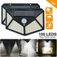 100 LEDS Waterproof Solar LED Wall Lights